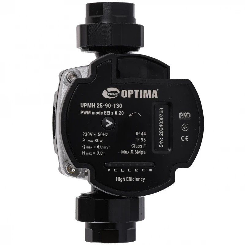 Насос циркуляційний енергоощадний Optima PRIME UPMH 25-90AUTO 130мм + гайки