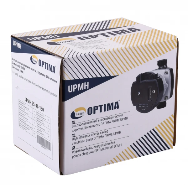 Насос циркуляційний енергоощадний Optima PRIME UPMH 25-90AUTO 130мм + гайки