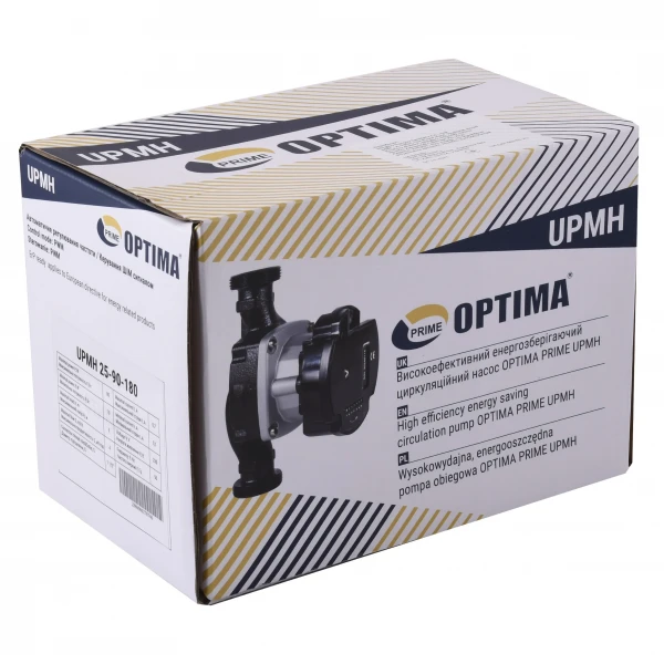 Насос циркуляційний енергоощадний Optima PRIME UPMH 25-90AUTO 180мм + гайки