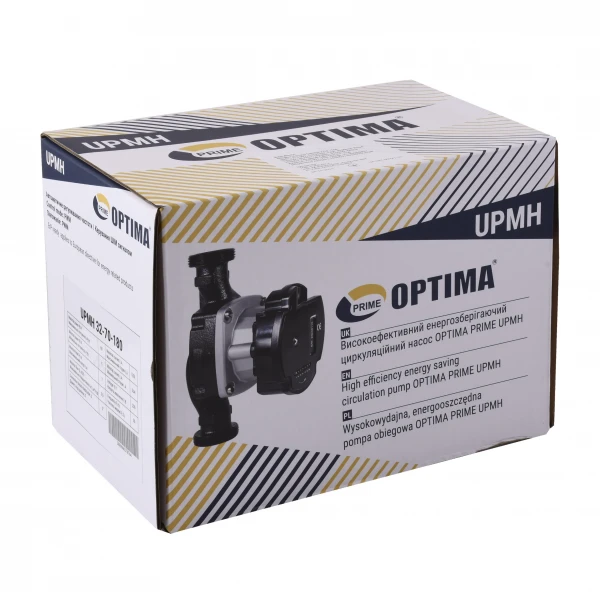 Насос циркуляційний енергоощадний Optima PRIME UPMH 32-70AUTO 180мм + гайки