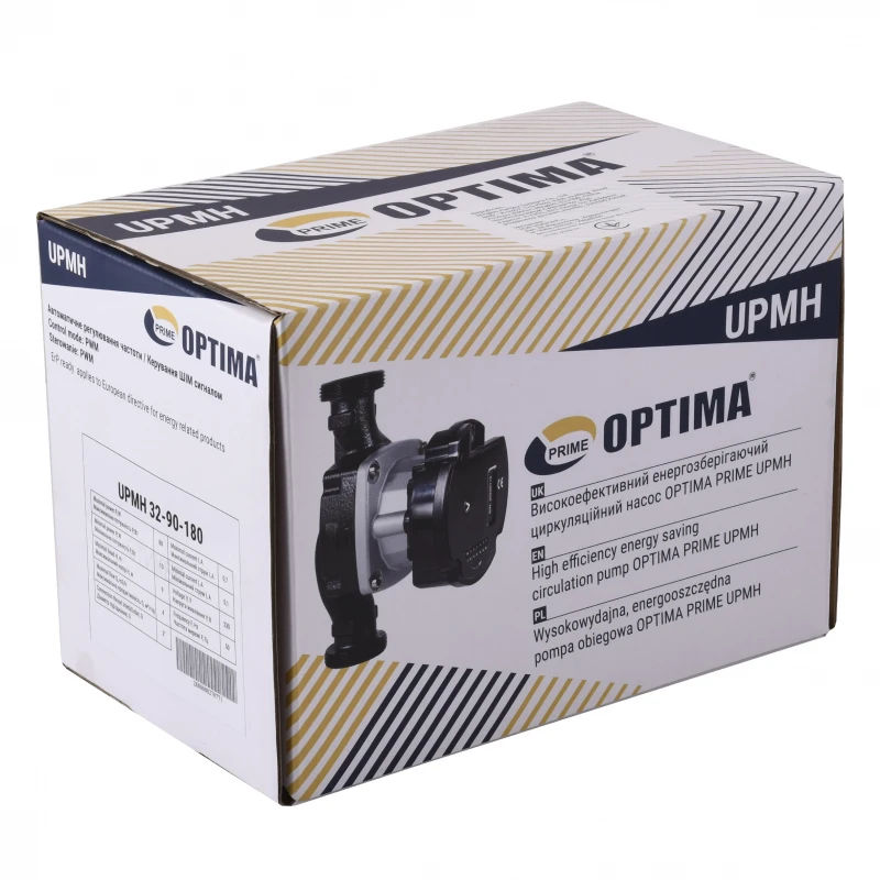 Насос циркуляційний енергоощадний Optima PRIME UPMH 32-90AUTO 180мм + гайки
