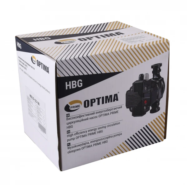 Насос циркуляційний енергоощадний Optima PRIME HBG 25-125AUTO 180мм