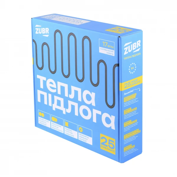 Нагревательний кабель ZUBR DC Cable 1500 Вт / 89 м