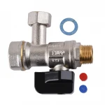 Кран шаровый для котла   1/2″  ARCO 150823 угловой с накидной гайкой  with FILTER