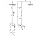 Душевая система TOPAZ ODISS TO 18705-H52
