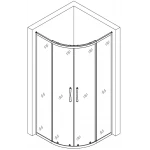 Душова кабіна півкругла без піддона WISLA N100FS BRAVO (1уп.)