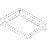 Душовий піддон прямокутний NAREW SL120F BRAVO (1уп.)