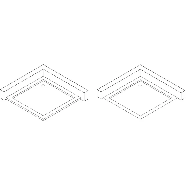 Душовий піддон квадратний BOBR SS100I BRAVO (2уп.)