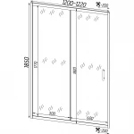 Душевые двери TORMES 120FS BRAVO (2уп.)