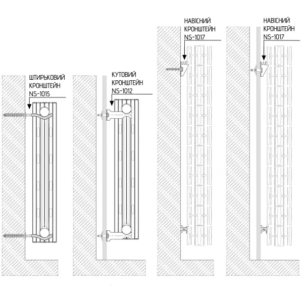 Радіатор біметалевий секційний QUEEN THERM 500/100 VERTICAL/HORIZONTA (кратно 10)