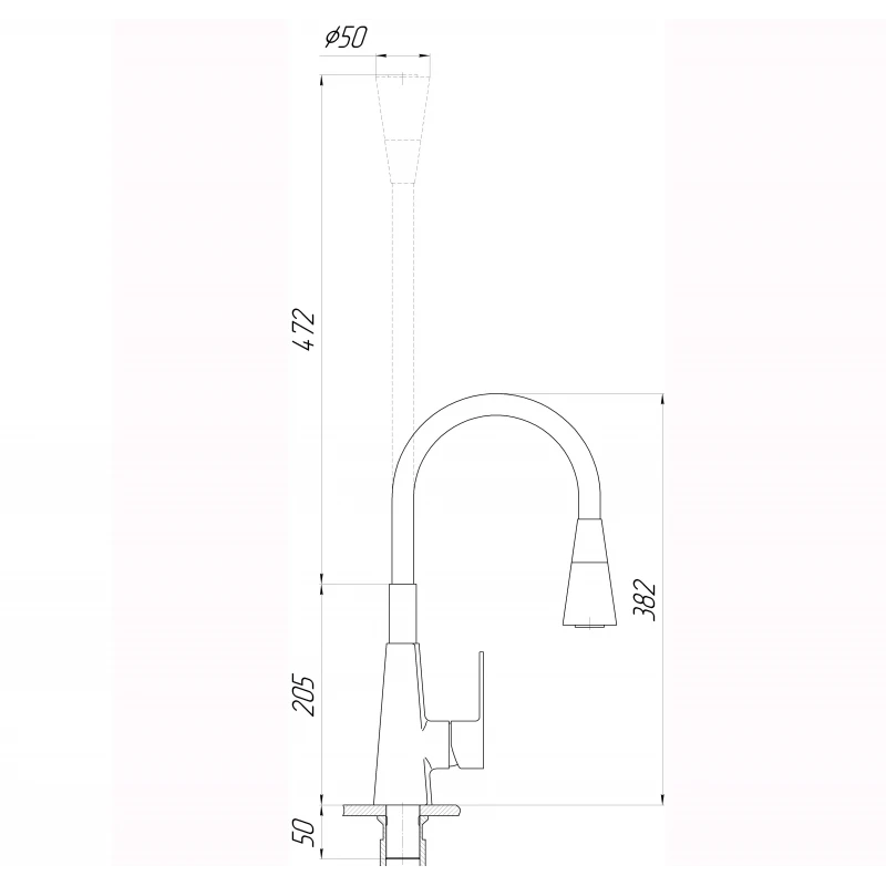 Смеситель для кухни DOMINO Dionis DDD-203SM-BR-B01