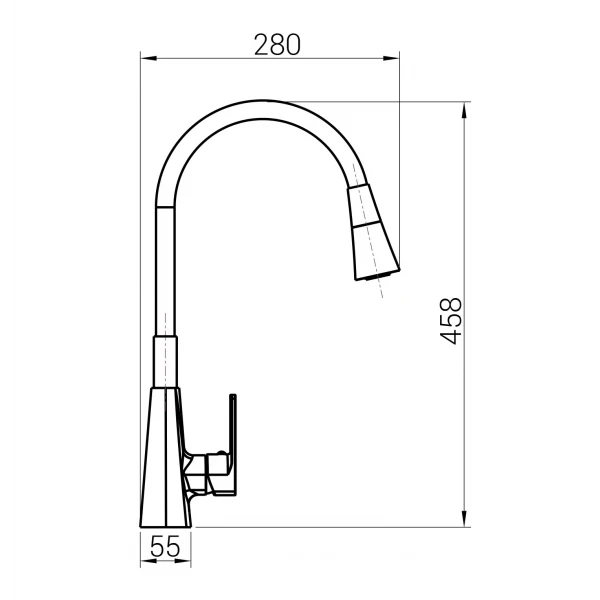 Смеситель для кухни DOMINO Dionis DDD-203SM-BR-B01