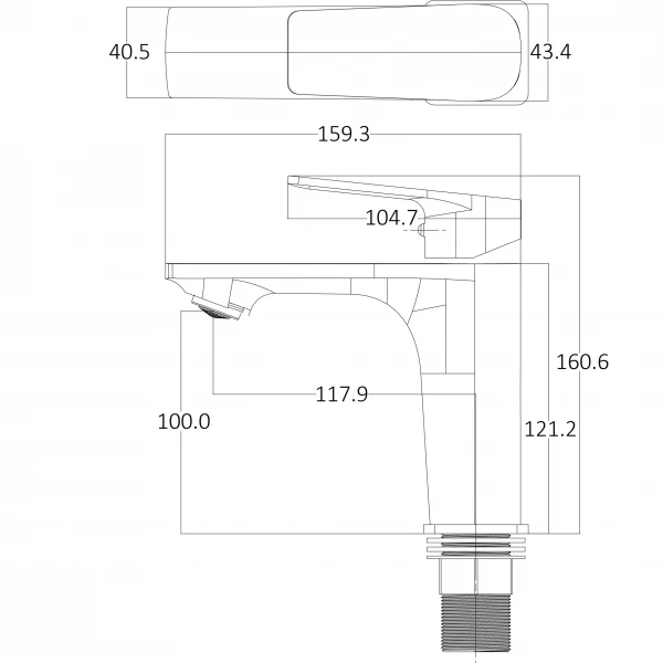 Смеситель для умывальника Globus Lux BONN GLB-0401