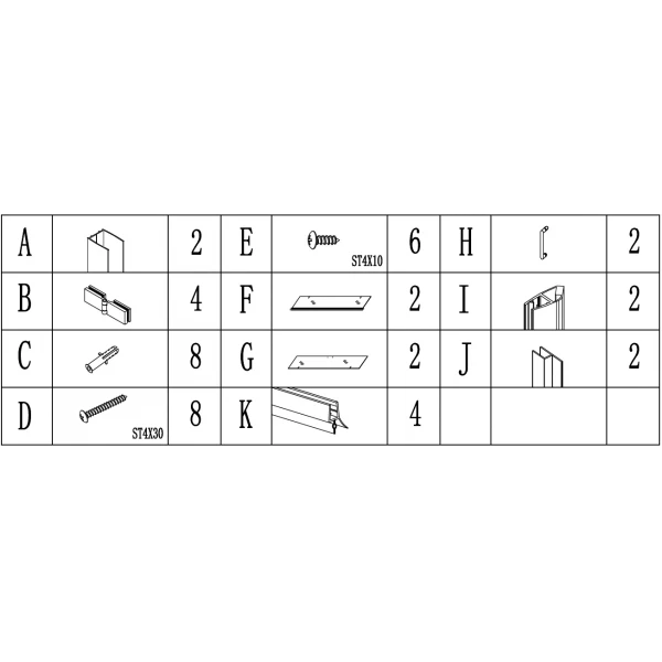 Душова кабіна квадратна без піддона PANEW N90TC BRAVO (1уп.)