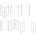 Душова кабіна квадратна без піддона PANEW N90TC BRAVO (1уп.)