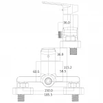 Смеситель для душа Globus Lux BONN GLB-0105N
