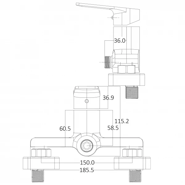 Смеситель для душа Globus Lux BONN GLB-0105N
