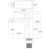 Змішувач для біде Globus Lux BONN GLB-0106