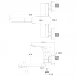 Смеситель для ванны Globus Lux BONN GLB-0208