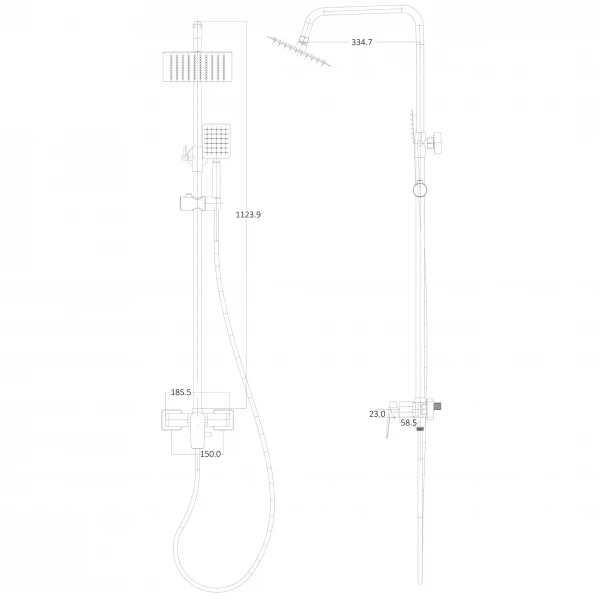 Душевая система Globus Lux BONN GLB-0005N