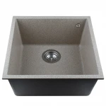 Гранитная мойка Globus Lux AMMER миндаль 440 х 440мм