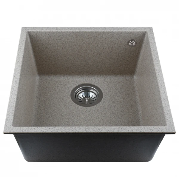 Гранитная мойка Globus Lux AMMER миндаль 440 х 440мм