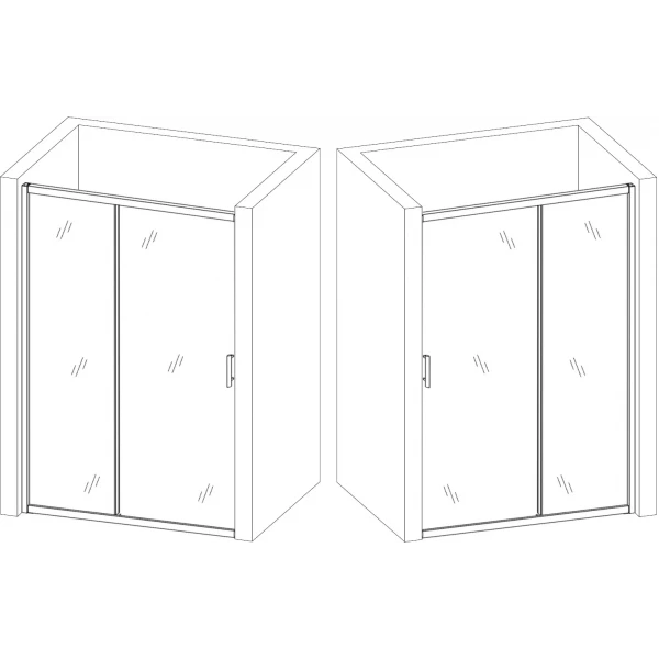 Душевые двери TORMES 100FS BRAVO (2уп.)