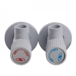 !!Набір кранів кутових кераміка SOLOMON EXCLUSIVE 1/2″X1/2″ 9889 WW  (White/White) (комплект2шт.)