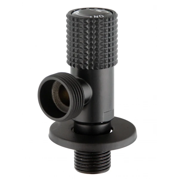 Кран кутовий кераміка SOLOMON EXCLUSIVE 1/2″X3/4″ 989 BB (BLACK/BLACK) ( 1шт.)