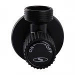 Кран кутовий кераміка SOLOMON EXCLUSIVE 1/2″X3/4″ 989 BB (BLACK/BLACK) ( 1шт.)