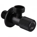 Кран кутовий кераміка SOLOMON EXCLUSIVE 1/2″X3/4″ 989 BB (BLACK/BLACK) ( 1шт.)
