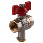 Кран шаровый полнопроходной  для подключения термометра   SOLOMON 1/2″ V1242 S