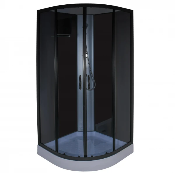 Душевой бокс полукруглый без крыши SAN L90GBB BRAVO (3уп.)