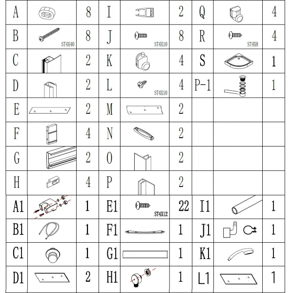 Душевой бокс полукруглый без крыши SAN L90GBB BRAVO (3уп.)