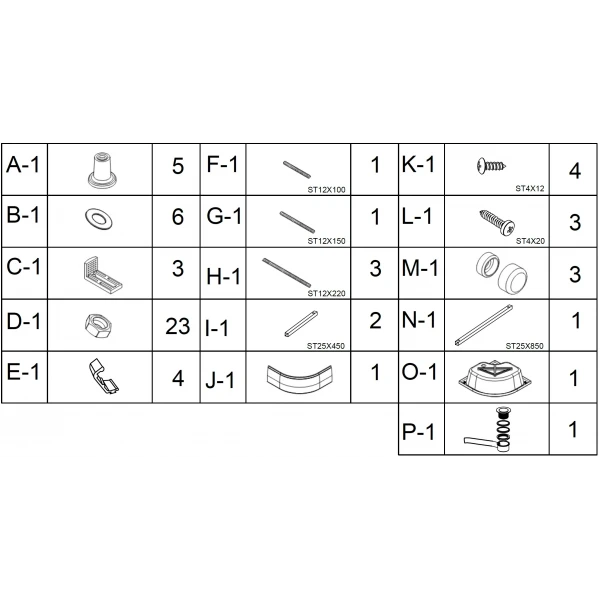 Душовий піддон півкруглий SLUPIA RM90F BRAVO (1уп.)