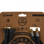 Шланг для змішувача TUCAI TAQ PREMIUM GRIF М10х1/2″ 0,5м. АНТИКОР. AСB ПАРА (Чорний Мат) 209965