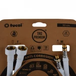 Шланг для смесителя TUCAI TAQ PREMIUM GRIF М10х1/2″ 0,5м. АНТИКОР. AСB ПАРА (Белый Мат) 209967