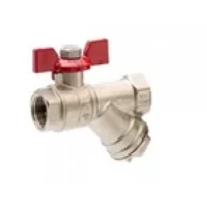Кран кульовий з фільтром ″ARCO Sena″  1/2″вн./вн.       152503 (752503)     (Метелик)