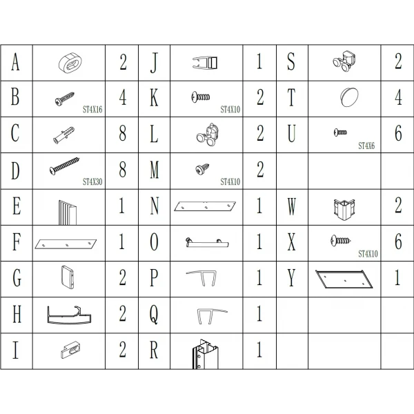 Душова кабіна прямокутна без піддона NISA N120GB BRAVO (1уп.)