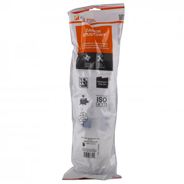 Двухфункціональний зливний клапан K.K.POL ZSD/206, 3/6л BIS(350/ZSD/206-00-T0)