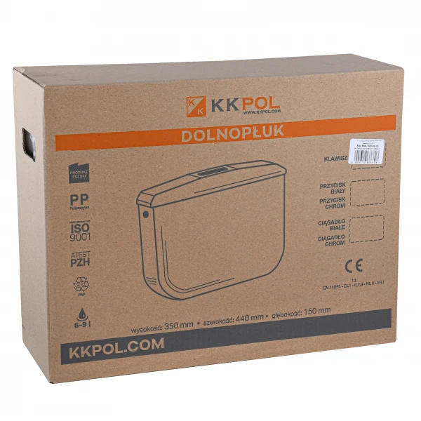 Сливной бачок SND/020/0/K, D-кнопка,  пластик K K Pol