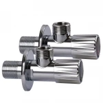 !!Набір кранів кутових кераміка SOLOMON EXCLUSIVE 1/2″X1/2″ 9889 (CHROM) (комплект2шт.)