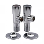 !!Набір кранів кутових кераміка SOLOMON EXCLUSIVE 1/2″X1/2″ 9889 (CHROM) (комплект2шт.)