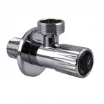 !Кран кутовий кераміка SOLOMON EXCLUSIVE 1/2″X3/4″ 989 CHROM ( 1шт.)