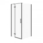 Душова кабіна Cersanit JOTA 90x90x195 лівостороння прозоре скло профіль чорний