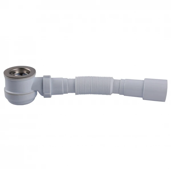Сифон OPTIMUM низький пляшковий для душ.піддону з випуск 1 1/2″ та гофротрубою 40*40/50 OPTI 09033