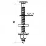 Крепление OPTIMUM к крышке унитаза  SPACE OPTI 0807
