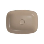 Умивальник на стільницю прямокутний Cersanit LARGA 50X38 коричневий матовий