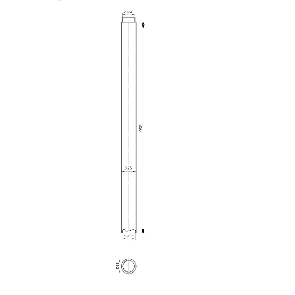 Трубка для удлинения штанги Globus Lux ST350-TUBE