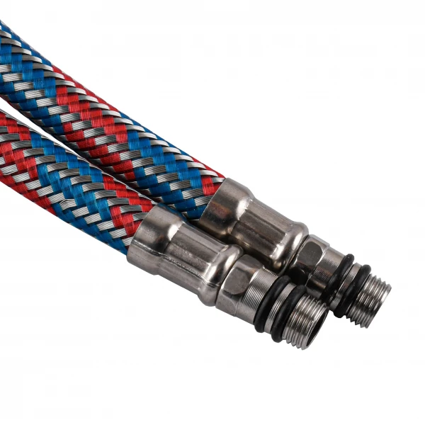 Шланги для змішувача Globus Lux  М10х1/2″ 0,5м. АНТИКОРОЗІЯ (  ПАРА)